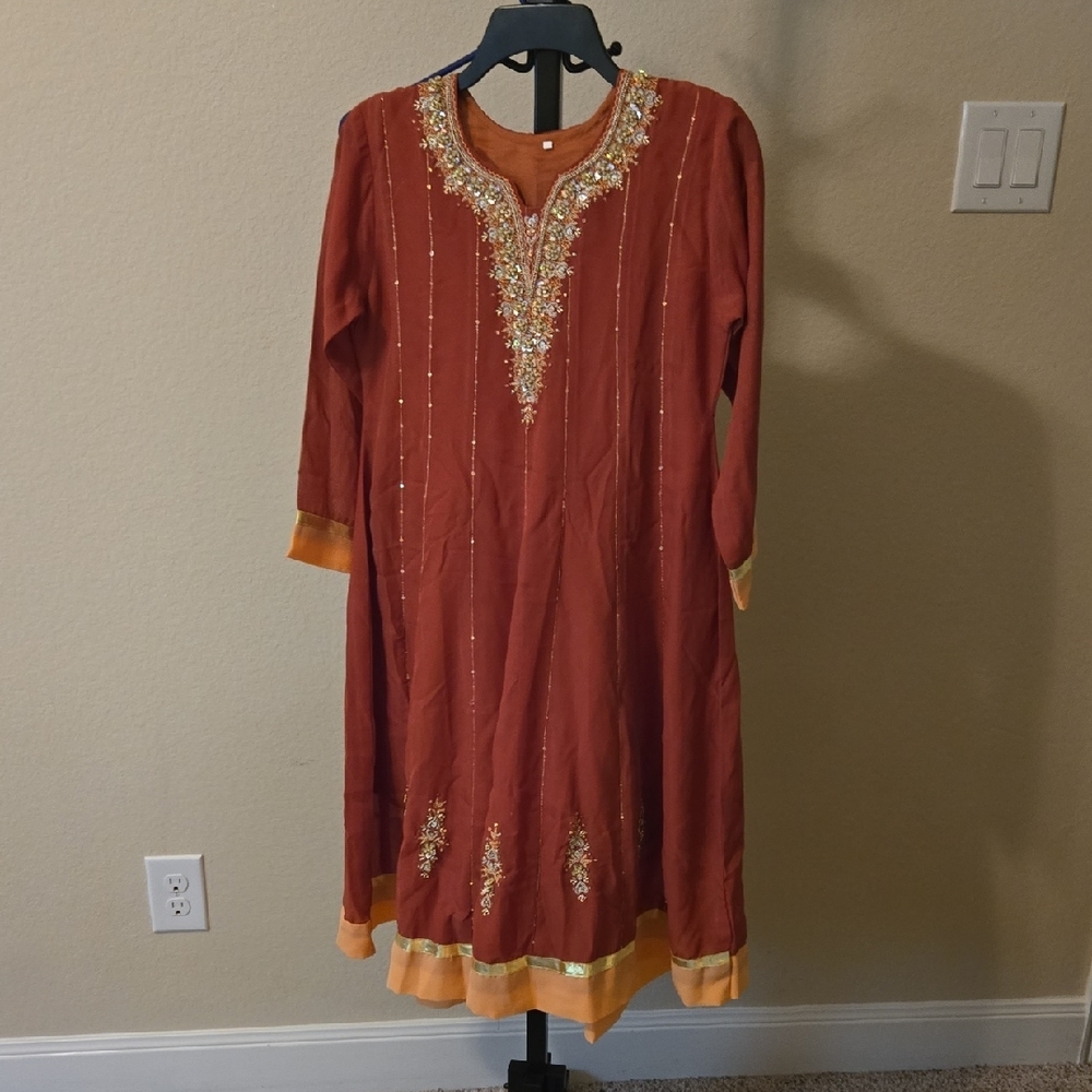 Elegant Orange Kids Formal Dress